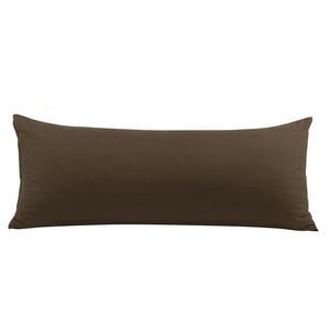 Pillowcase with Zipper Closure Soft Long Pillow Cases for Body Pillows Brown